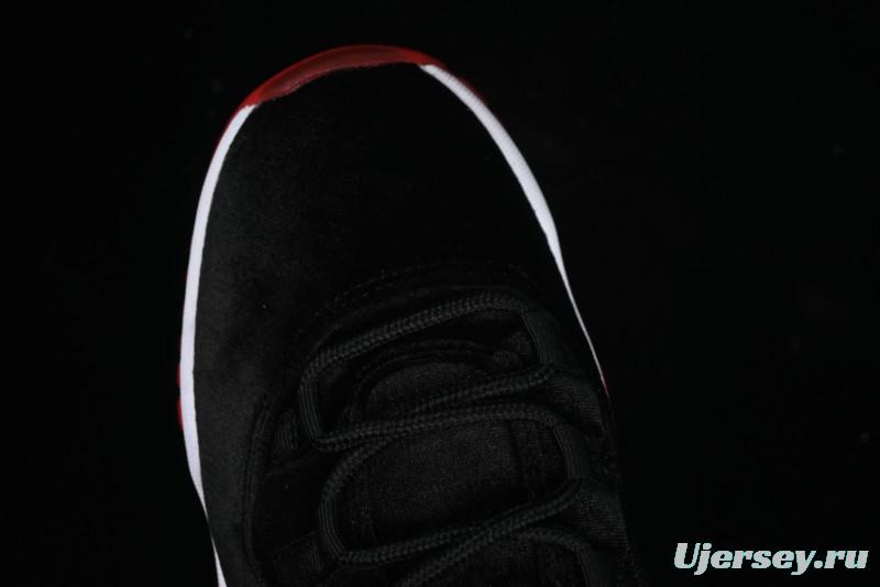 Nike Air Jordan 11 Retro Bred Velvet Basketball Shoes - DB5457-061