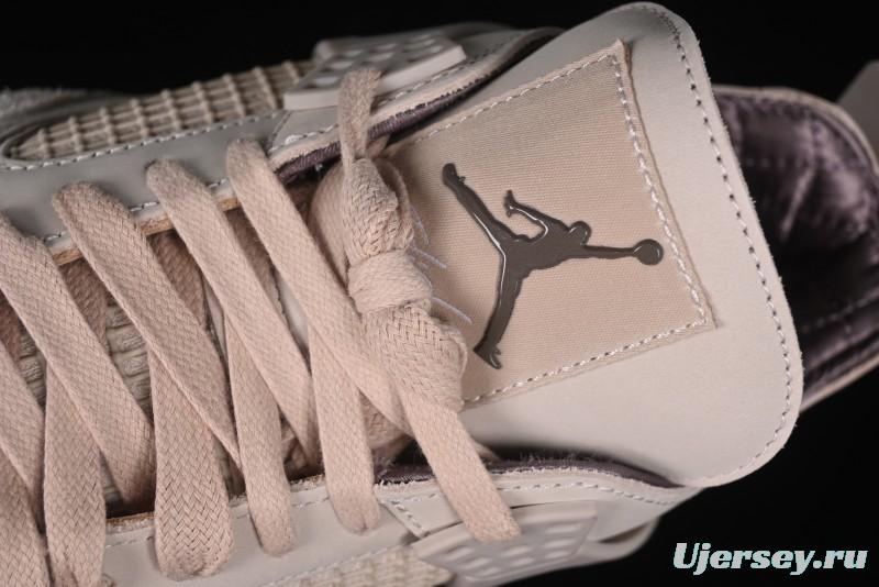 Nike A Ma Maniere x Air Jordan 4 Retro "Fossil Stone" Sneakers - FZ4810-200