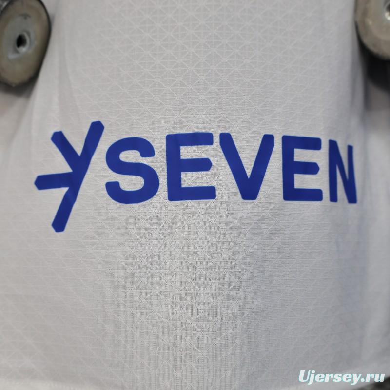 Player Version 25/26 Al-Hilal Away White with Blue Details and SAVVY Games Group Sponsor Jersey