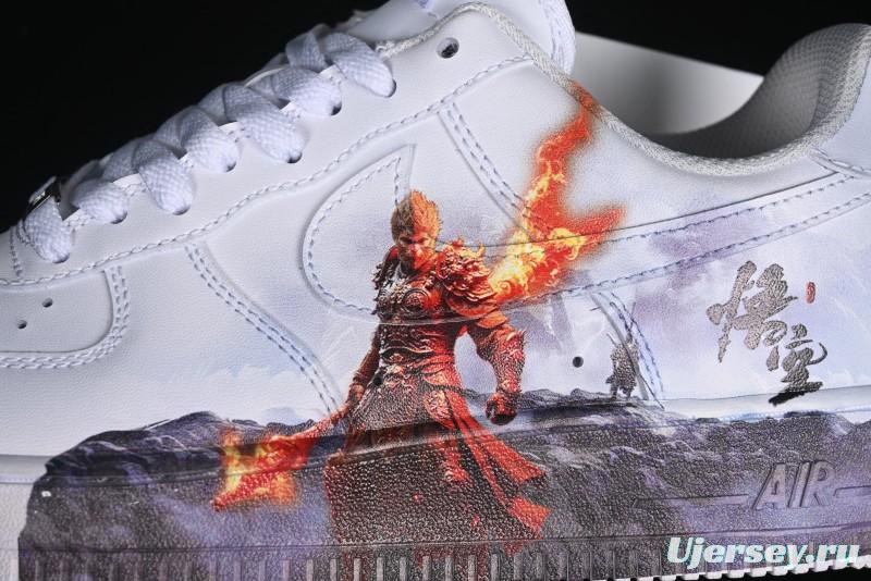 Nike Air Force 1 '07 Low Black Myth Wukong Themed Casual Sneakers - 315122-111