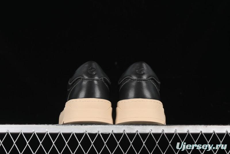 Ecco Street Light Series Autumn Height-Increasing Round-Toe Versatile Casual White Sneakers - 63311901001