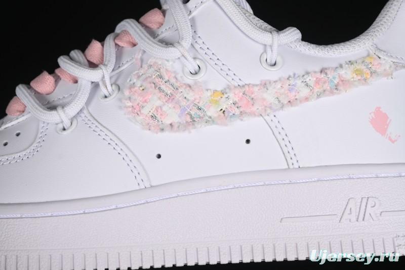 Nike Air Force 1 '07 Low Pink Chanel-Inspired Casual Sneakers - DH9999-334