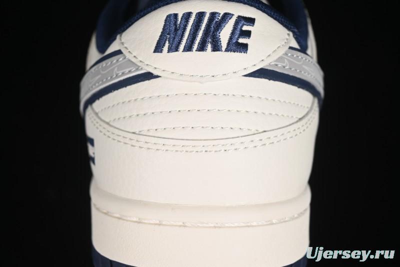 Nike SB Dunk Low Supreme Collaboration - Off-White Double Swoosh Anniversary Custom Low-Top Casual Sneakers - XX2025-288