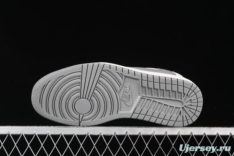 Nike Travis Scott x Fragment Design x Air Jordan 1 Low OG SP AJ1 Supreme North Face Collaboration - DIY1688-001