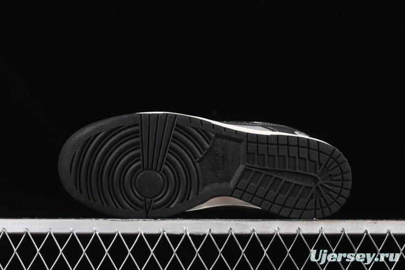 Nike SB Dunk Low BAPE Collaboration Anniversary Edition - White Grey Black Low Top Casual Skate Shoes - BB8969-007