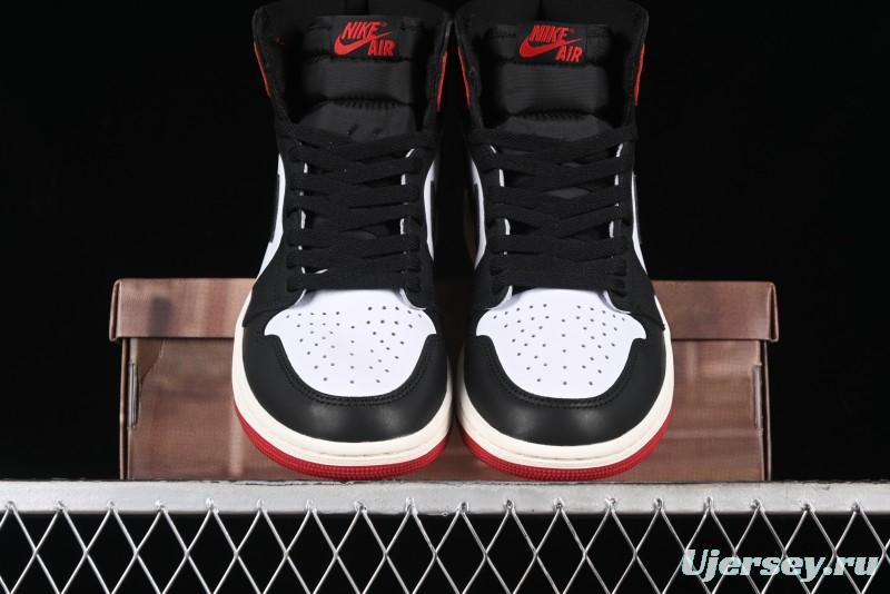Nike Air Jordan 1 High OG Retro Basketball Shoes with Black Toe Design - DZ5485-106