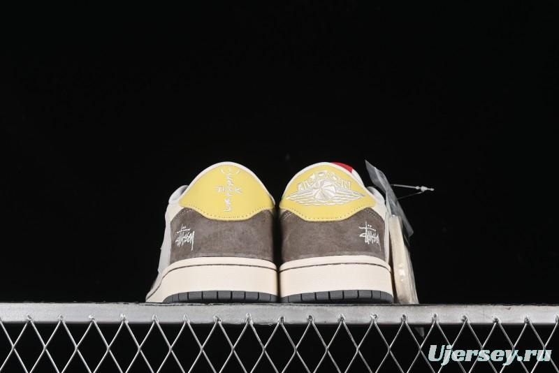 Nike Travis Scott x Fragment Design x Air Jordan 1 Low OG SP AJ1 - SJ2068-136