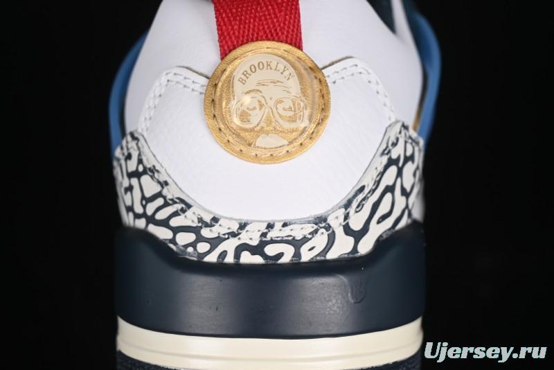 Nike Jordan Spizike Low AJ Hybrid Elements White Blue Culture Casual Sneakers - HM3712-164