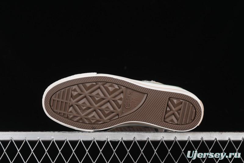 Converse Zoo Happy Pets Series High-Top Casual Sneakers with Plush Lining for Autumn Winter - A12768C