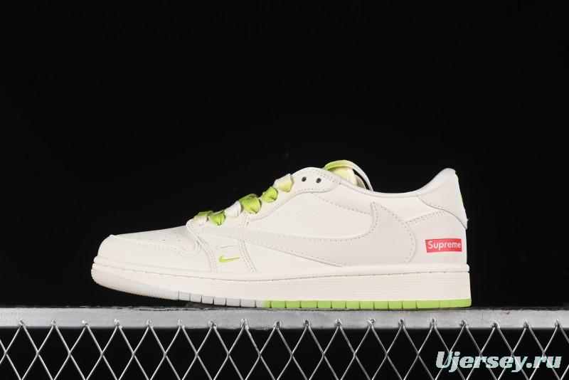 Nike Travis Scott x Fragment Design x Air Jordan 1 Low OG SP AJ1 Supreme Collaboration - BB2299-811