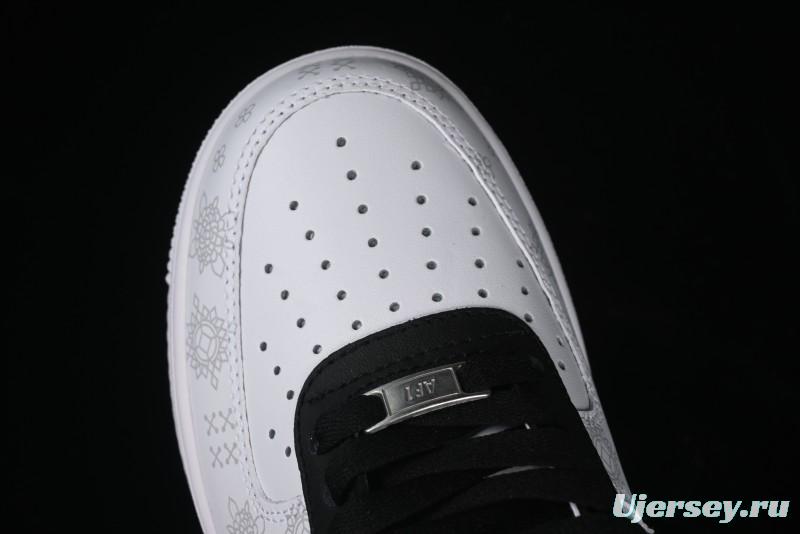 Nike Air Force 1 '07 Low Black Silk Chinese Style Casual Sneakers - ZH0316-036