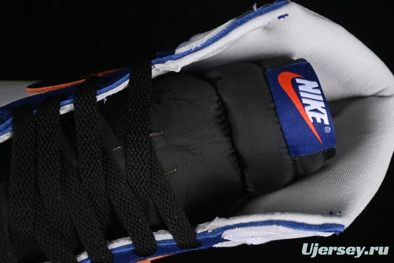 Nike Air Jordan 1 Retro High Basketball Shoes in White Deep Royal Blue - DZ5485-100