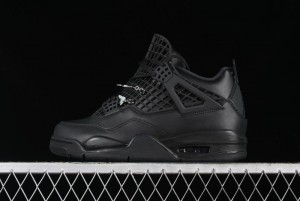 Nike Air Jordan 4 Retro Basketball Shoes with Mesh Design - FV7251-001
