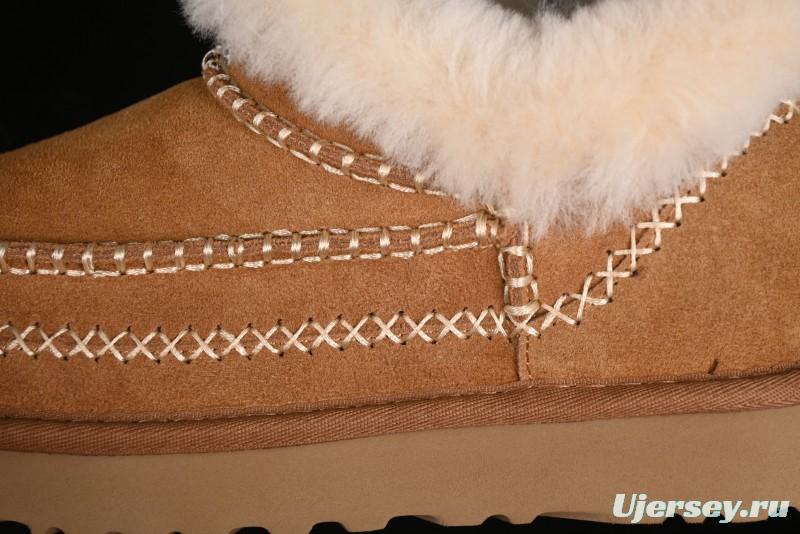 UGG Classic Ultra Mini Alpine Short Boots with Genuine Shearling Lining - 1158224