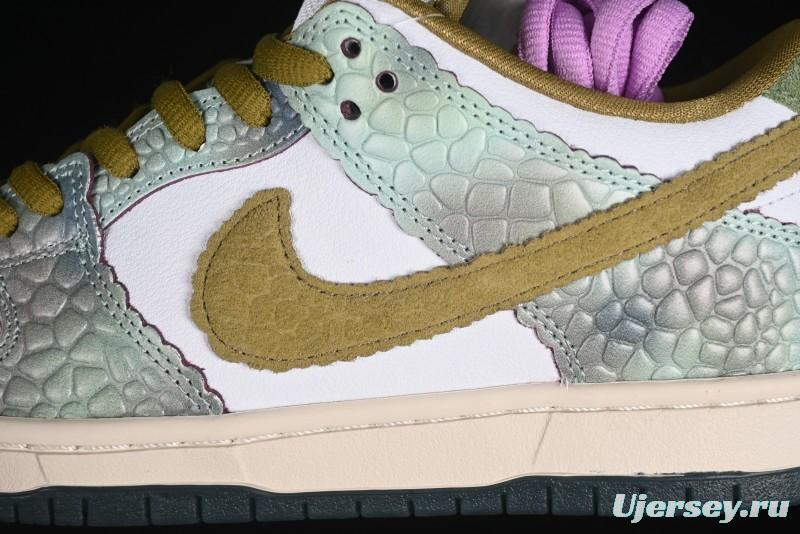 Nike Alexis Sablone x SB Dunk Low Reptile SB Low Top Casual Skate Shoes - HJ3386-300