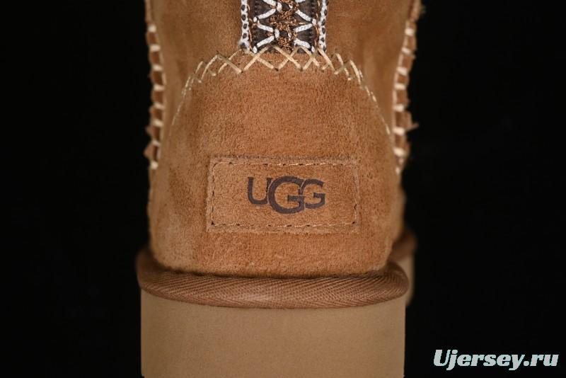UGG Classic Mini Alpine Genuine Leather Warm and Versatile Snow Boots - 1158251