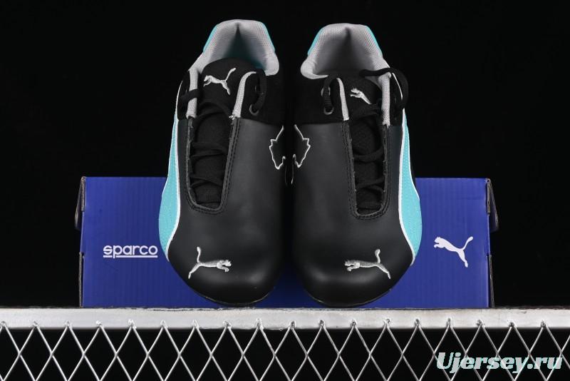 Puma Sparco Future Round Toe Lace-Up Leather Fabric Low-Top Lifestyle Casual Shoes - 308155-01