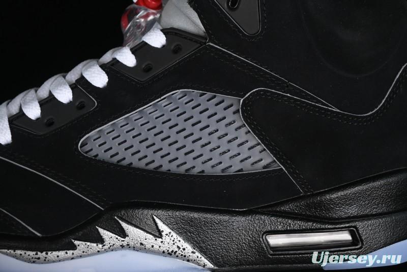 Nike Air Jordan 5 Retro Black Metallic Reimagined Basketball Shoes - HF3975-001
