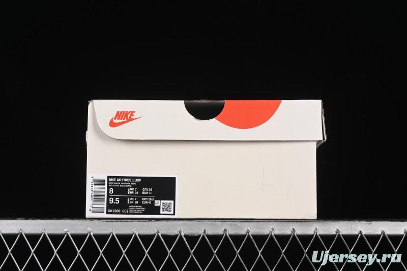 Nike Air Force 1 '07 Low Champion Collaboration - Blue White Red Low-Top Casual Sneakers - KK1988-002