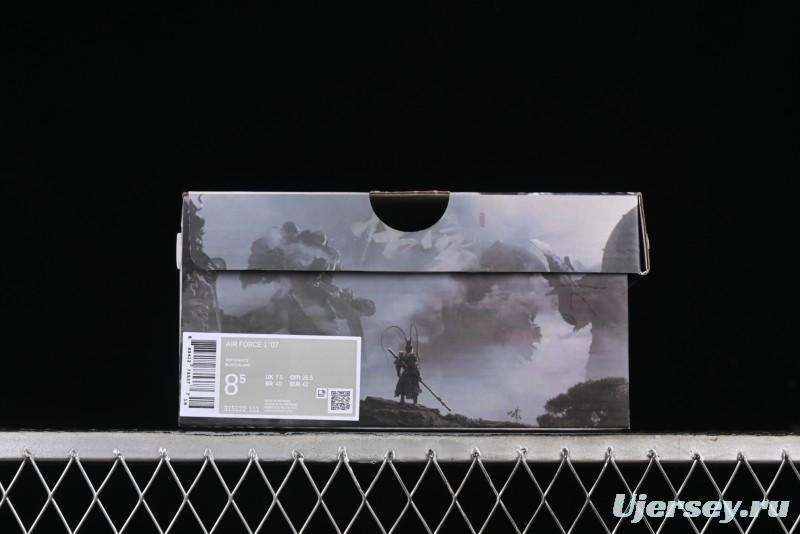 Nike Air Force 1 '07 Low Black Myth Wukong Themed Casual Sneakers - 315122-111