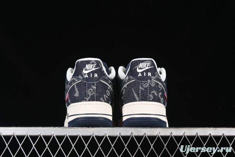 Nike Air Force 1 '07 Low Levi's Collaboration - Dark Denim Low-Top Casual Sneakers SJ6698-002