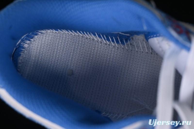 Nike SB Dunk Low Supreme Collaboration - Woven Blue Swoosh Anniversary Custom Low-Top Casual Skate Shoes - KK1888-015