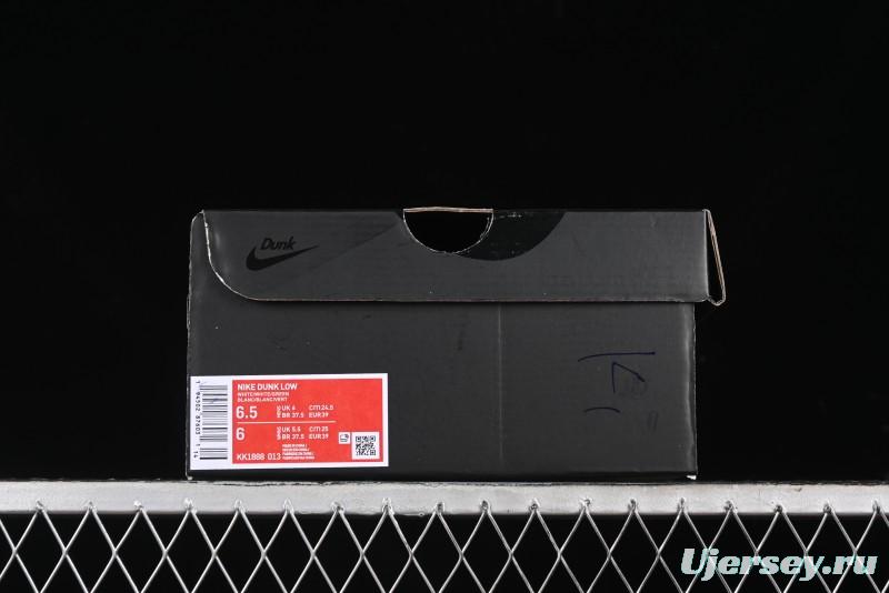 Nike SB Dunk Low Anniversary Customized Casual Sneakers with Green Swoosh - KK1888-013