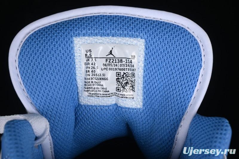 Nike Air Jordan 1 Low AJ1 Patent Blue Casual Sneakers - FZ2138-114