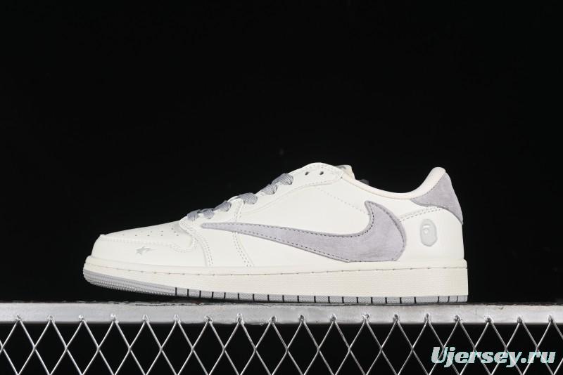 Nike Travis Scott x Fragment Design x Air Jordan 1 Low OG SP AJ1 Casual Sneakers - JH6088-701
