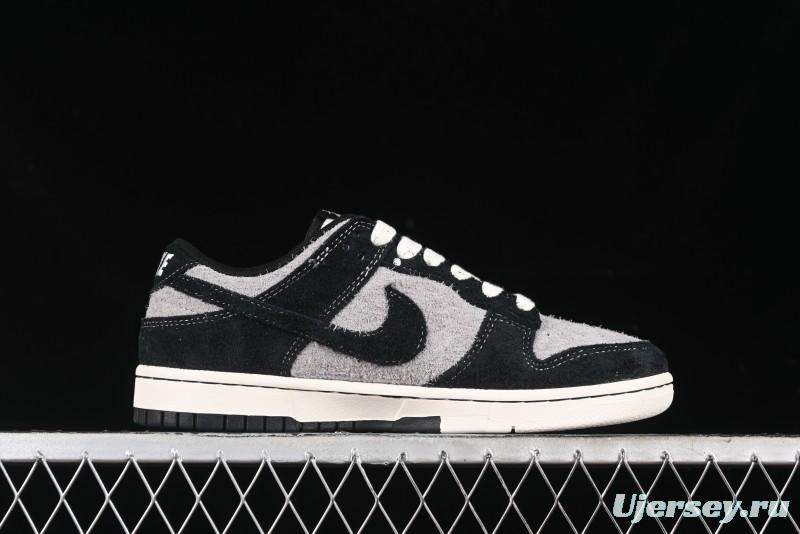 Nike SB Dunk Low Stussy Series - Grey Black with Black Swoosh Anniversary Custom Low-Top Casual Skate Shoes - MM1089-028