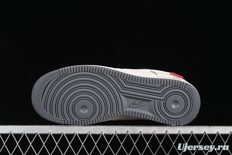 Nike Air Force 1 '07 Low Supreme The North Face Collaboration - Beige Grey Low-Top Casual Sneakers - XZ1996-710