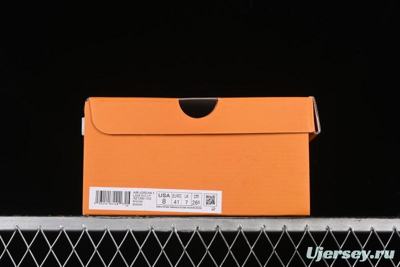 Nike Travis Scott x Fragment Design x Air Jordan 1 Low OG SP AJ1 LV Collaboration - XZ1268-002