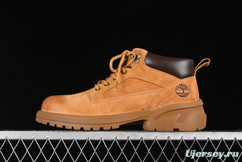Timberland Outdoor Mid-Top Casual Martin Boots with Premium Italian Suede Leather - TB10059YELLOW