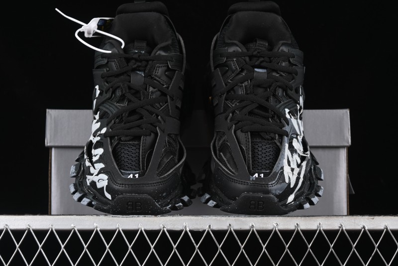 Balenciaga Track Sneaker with Transparent Heel Strap - WTRHW1090
