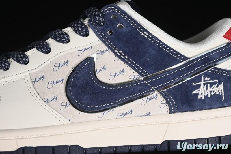 Nike SB Dunk Low Stussy Anniversary Edition Custom Premium Low-Top Skateboarding Shoes - XX2025-609