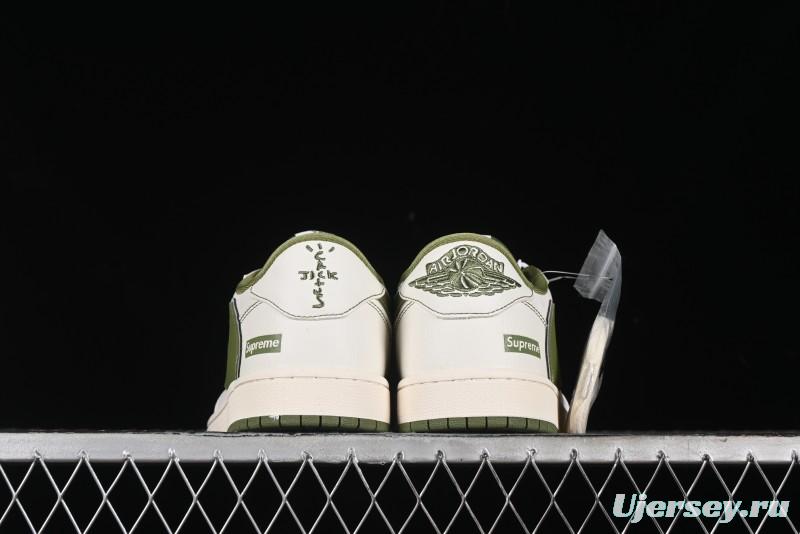 Nike Travis Scott x Fragment Design x Air Jordan 1 Low OG SP AJ1 Supreme Collaboration - XZ2268-002