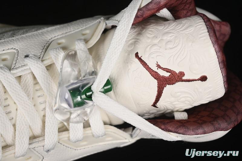 Nike Air Jordan 5 Retro "El Grito" Basketball Shoes with Mexican Flag Color Scheme - HF8833-100