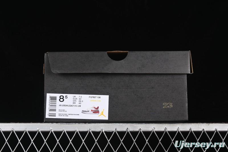 Nike Air Jordan Legacy AJ312 Low Sneakers with Triple Strap Design - FQ7827-106