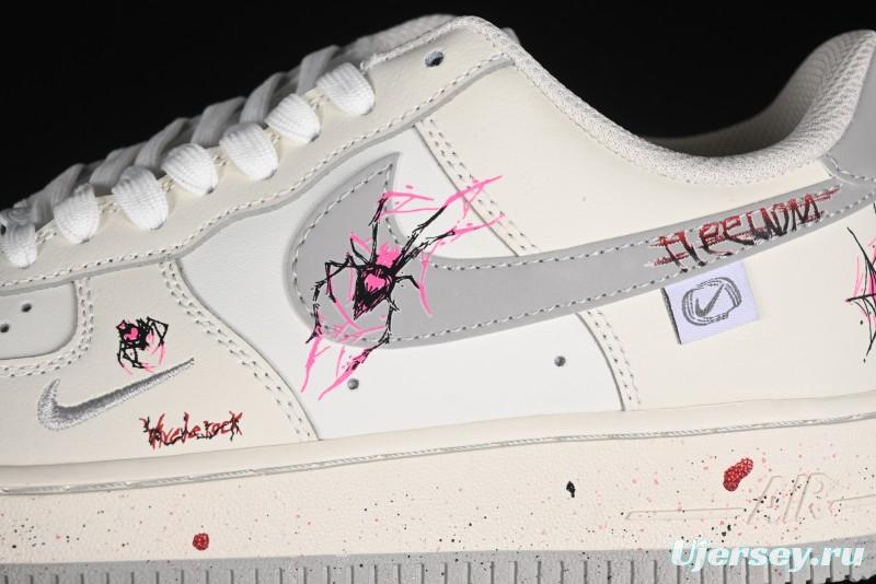 Nike Air Force 1 '07 Low Halloween Edition "Mercury Spider" Casual Sneakers - FB1893-333