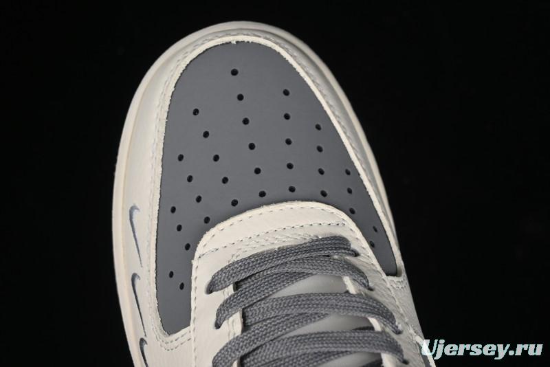 Nike Air Force 1 '07 Low The North Face Bear Collaboration - Beige Grey Swoosh Low-Top Casual Sneakers - KK1988-011