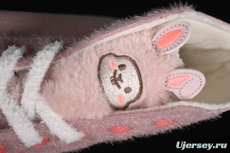 Converse Zoo Happy Pets Series High-Top Casual Sneakers with Plush Lining for Autumn Winter - A12769C