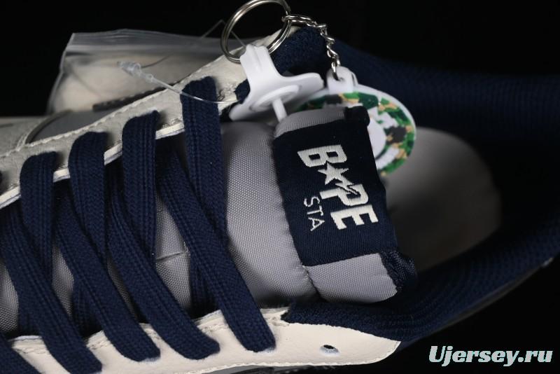 Nike Air Force 1 '07 Low Bape Collaboration - Deep Blue Grey Low-Top Casual Sneakers BB6566-206