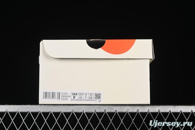 Nike Travis Scott x Fragment Design x Air Jordan 1 Low OG SP AJ1 Sneakers - CH6336-009