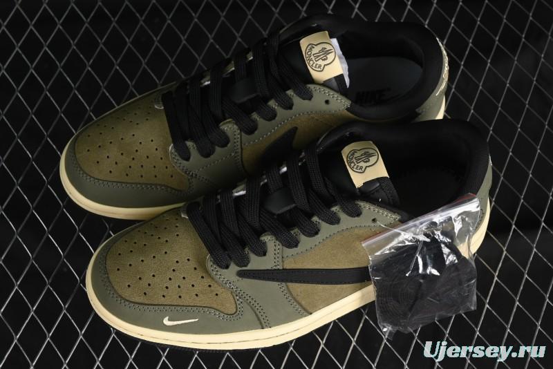 Nike Travis Scott x Fragment Design x Air Jordan 1 Low OG SP AJ1 Sneakers - CH6336-007