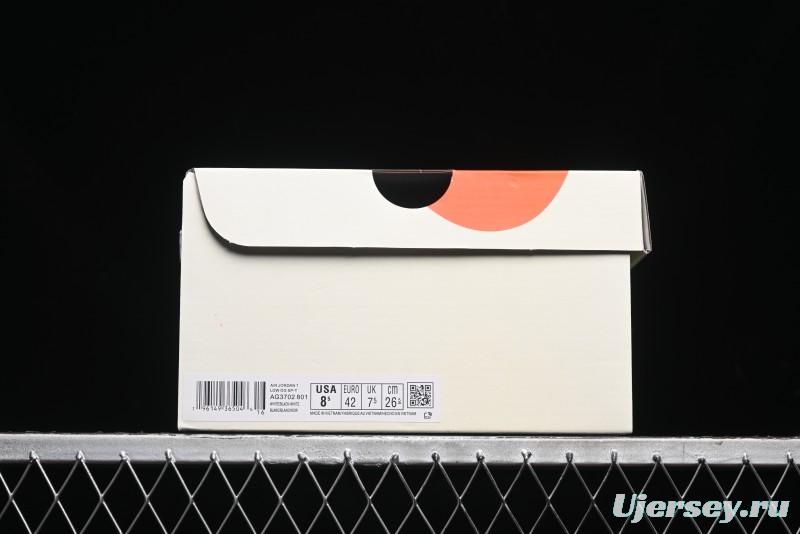 Nike Travis Scott x Fragment Design x Air Jordan 1 Low OG SP AJ1 Retro Sneakers - AG3702-801