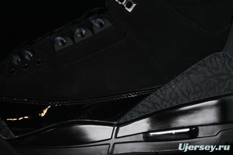 Nike Air Jordan 3 Retro Basketball Shoes Midnight Black - CT8532-001