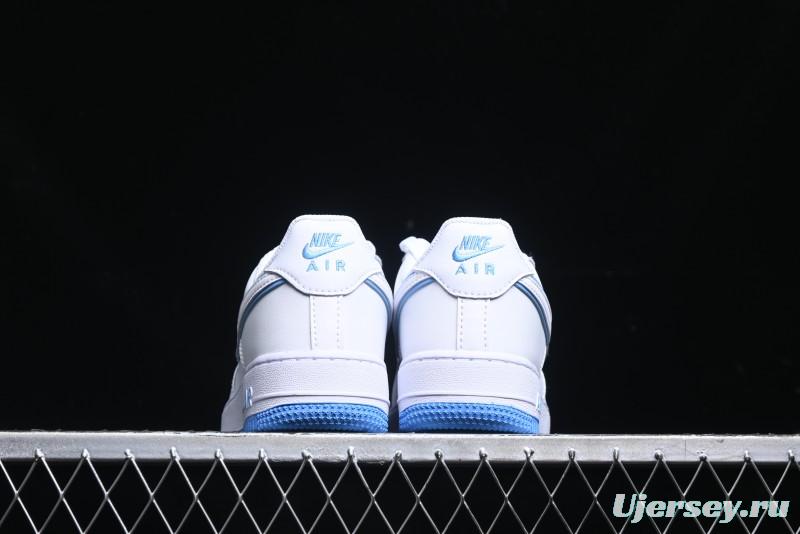 Nike Air Force 1 '07 Low Top-Grain Leather Casual Sneakers with Full-Length Air Cushion - DV0788-101