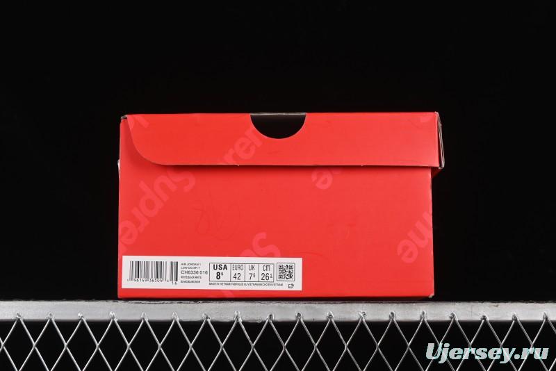 Nike Travis Scott x Fragment Design x Air Jordan 1 Low OG SP AJ1 Supreme Collaboration - Blue White Colorway Low Top Casual Sneakers CH6336-016