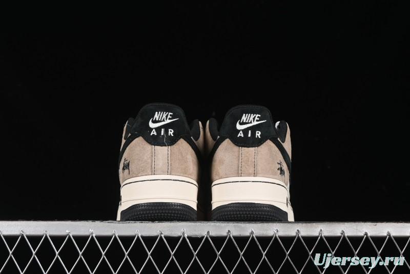 Nike Air Force 1'07 Low Stussy Collaboration - Milk Tea Low Top Casual Sneakers - XZ6188-999