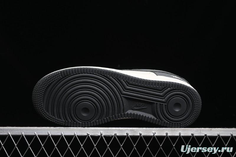 Nike Air Force 1 '07 Low Stussy Collaboration - Light Bone Shadow Low-Top Casual Sneakers - DF0180-008